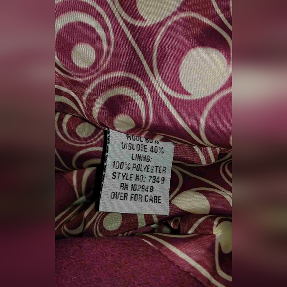 Tulle pink wool jacket - Picture 6 of 8